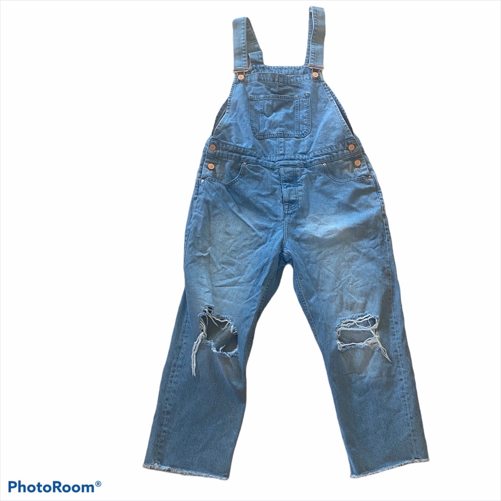 Distressed ASOS overalls